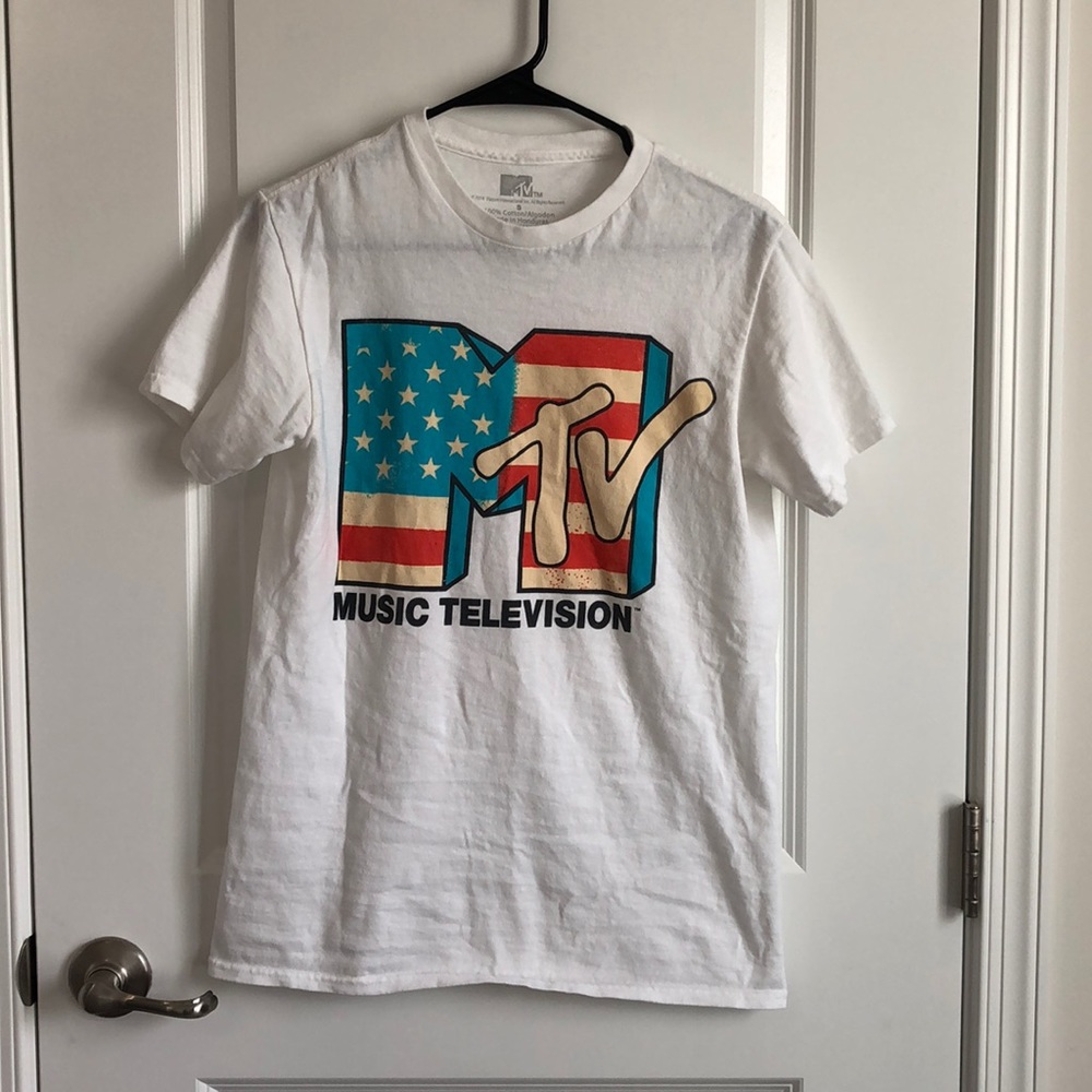 mtv music television americana tee
